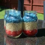 Easy Red, White, and Blue Mason Jars