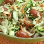 Zucchini Turnip Spiral Salad