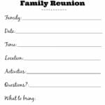 Family Reunion Invitation Templates