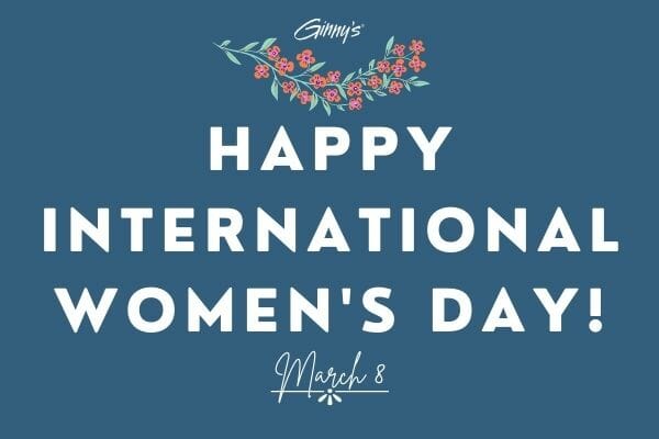 Text: Happy International Women's Day